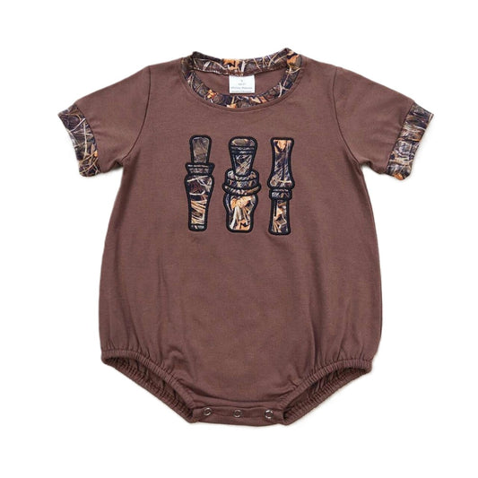 Baby/Toddler Boys Brown Camo Duck Call Onesies