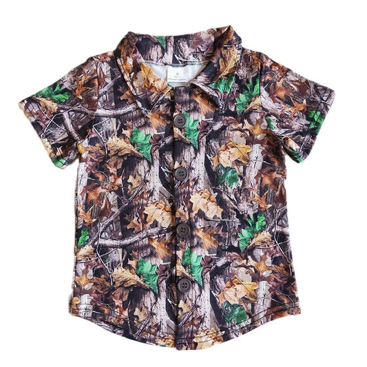 Baby/Toddler Boys Camo Button Down Top