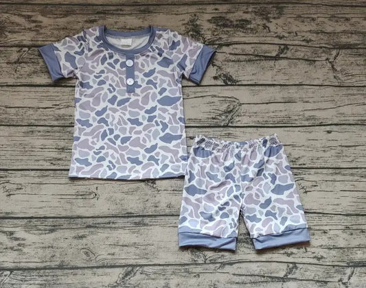 Baby/Toddler Boys Camo Two Button Shirt and Short Set