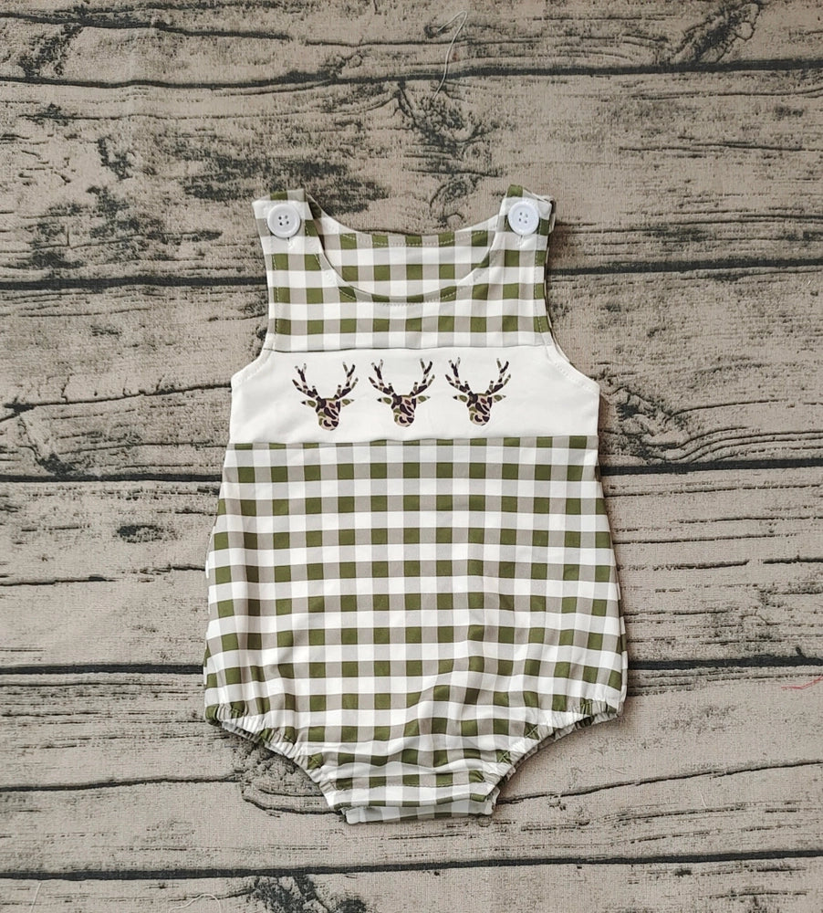 Baby/Toddler Boys Camo Deer Checkered Bodysuit