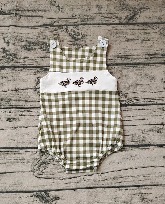 Baby/Toddler Boys Camo Duck Checkered Bodysuit