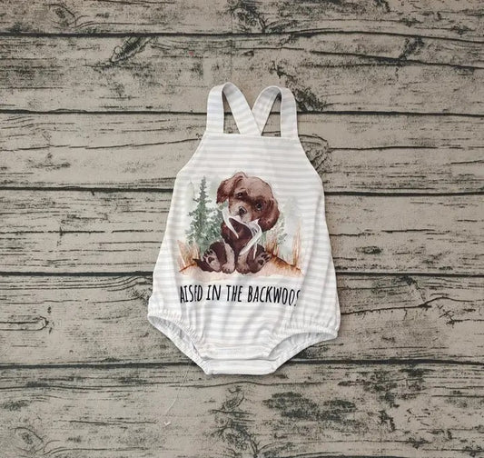 Baby/Toddler Boys Dog Fishing Onesies