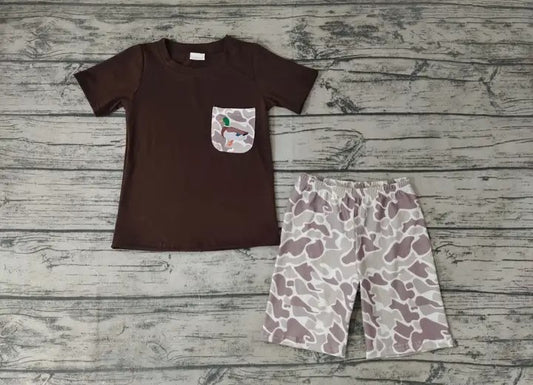 Baby/Toddler Boys Duck Shirt Camo Shorts Set