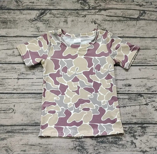 Baby/Toddler Boys Green Camo Short Sleeve Top