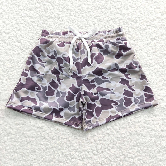 Baby/Toddler Boys Grey Camo Swim Trunks