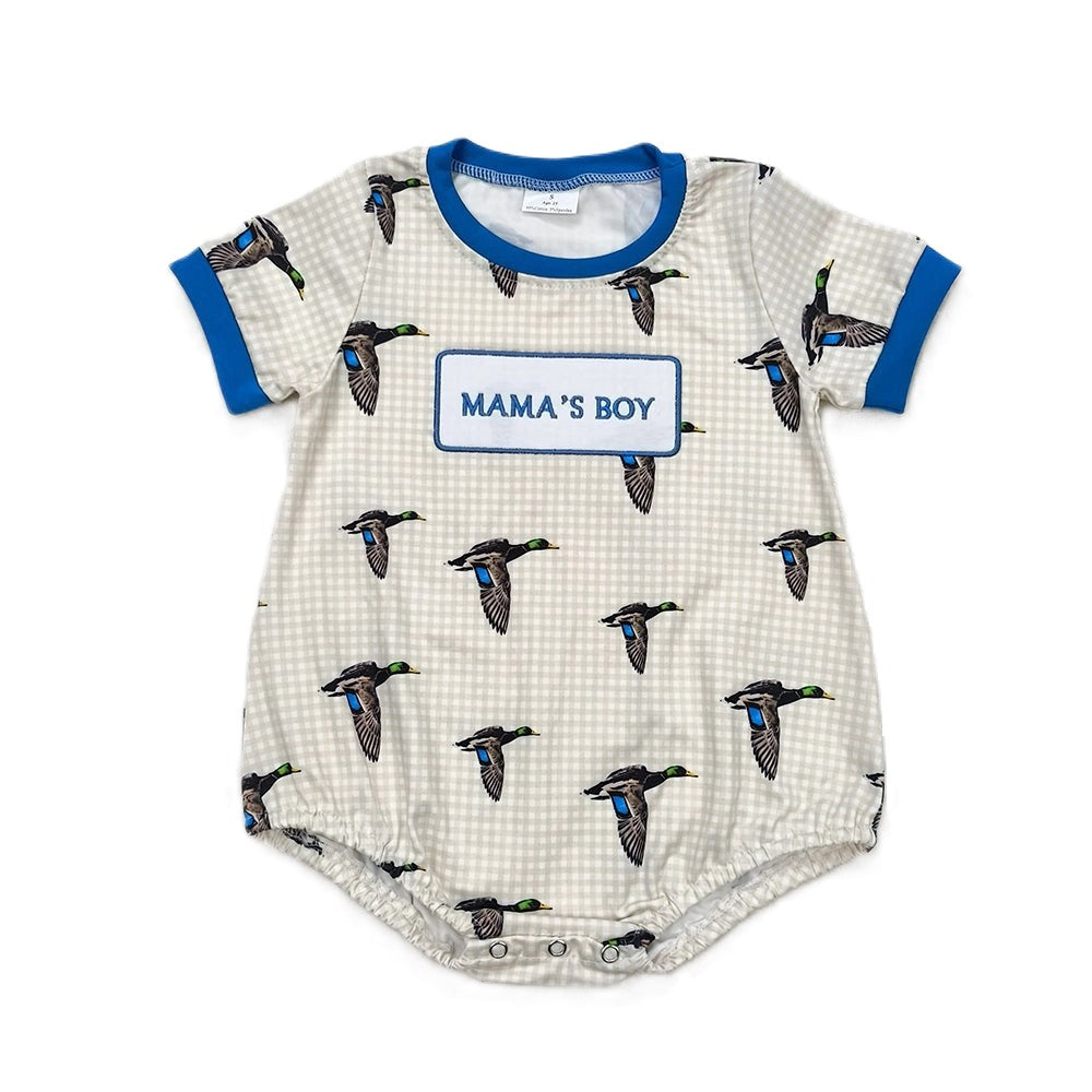 Baby/Toddler Boys Mama's Boy Duck Onesies