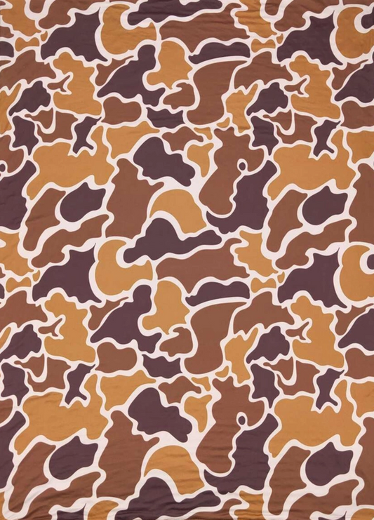 Baby/Toddler Brown Camo Minky Blanket