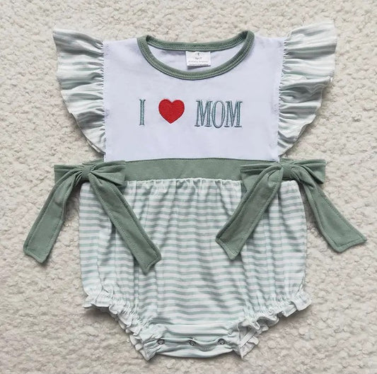 Baby/Toddler Girls I love Mom Bodysuit