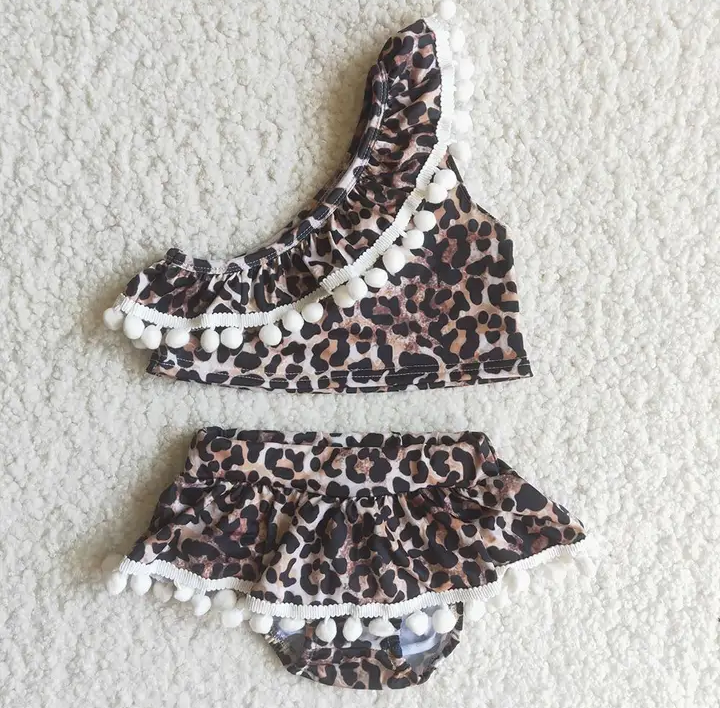 Baby/Toddler Girls Black Leopard 2-Piece Swimsuit