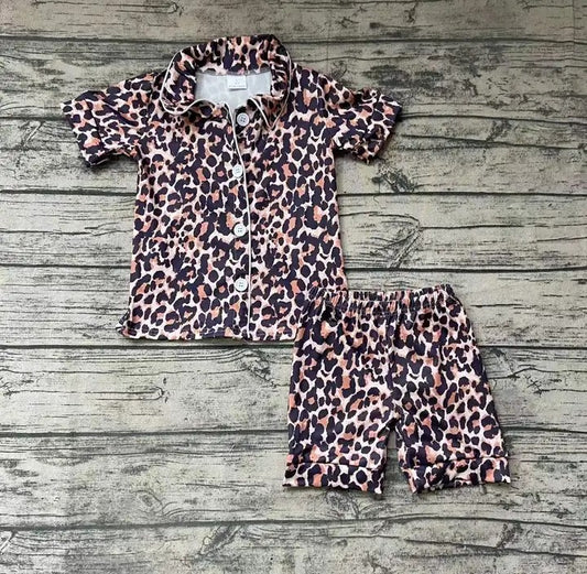 Baby/Toddler Girls Pink Leopard Pajamas