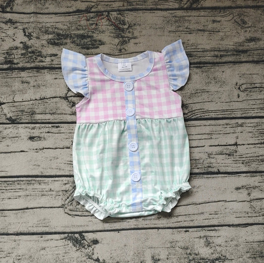 Baby/Toddler Girls Pink and Green Bodysuit