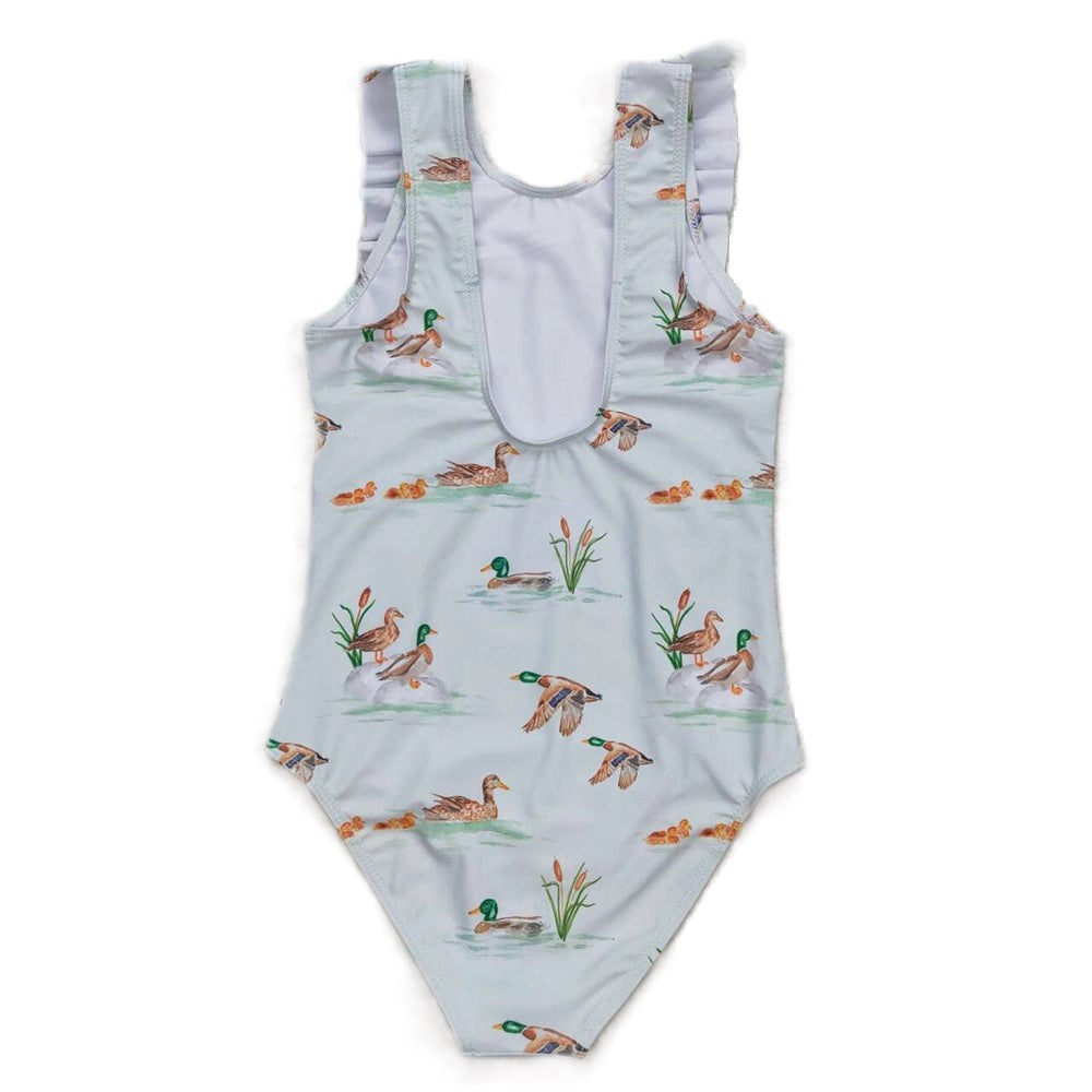 Baby/Toddler Girls Ruffle Duck One-Piece Swimsuit