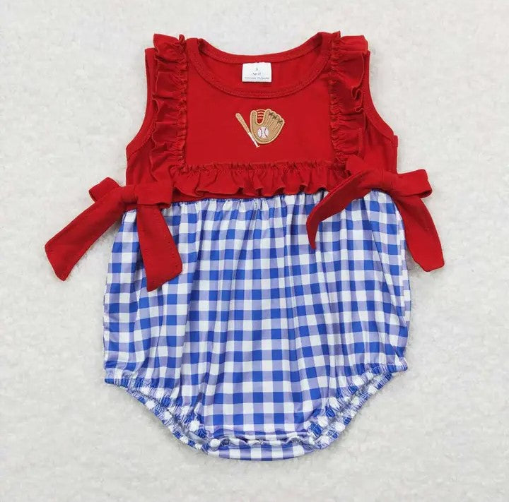 Baby/Toddlers Girls Baseball Bodysuit