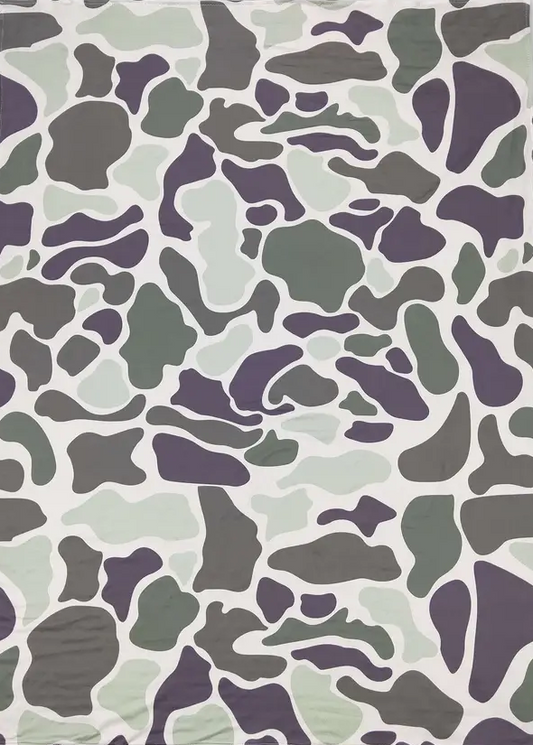 Baby/Toddler Green Camo Minky Blanket