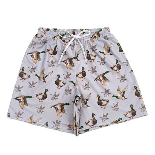 Men's Grey Ducks Swim Trunks