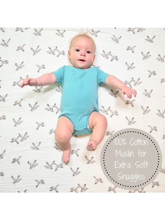 Quackin'up Baby Muslin Cotton Blanket