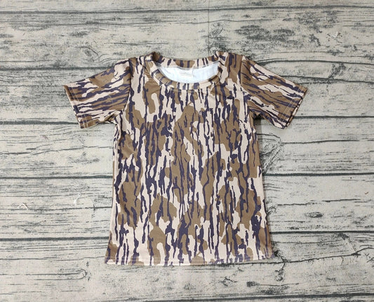 Youth Boys Bottomland Camo Short Sleeve Top