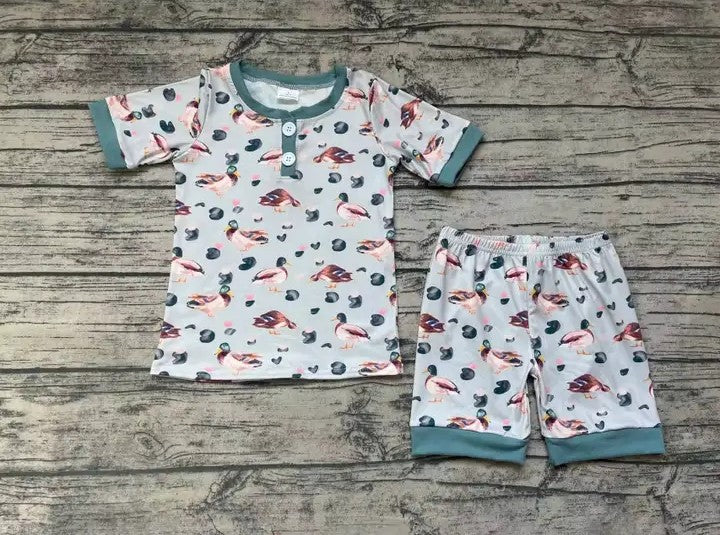 Youth Boys Duck Hunting Short Sleeve Set