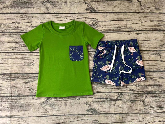 Youth Boys Duck Pocket Tee and Short Set