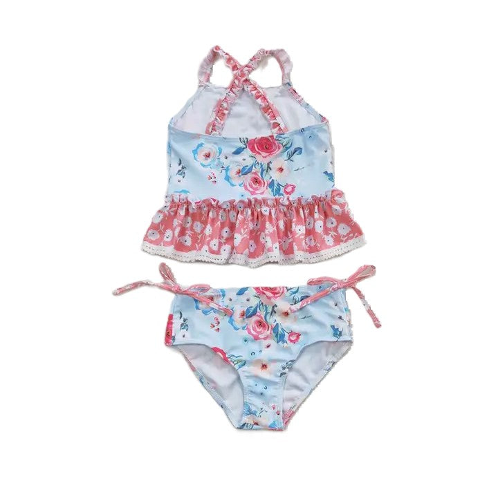 Youth Girls Flower 2-Piece Swimsuit