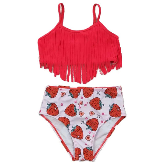 Youth Girls Strawberry 2-Piece Swimsuit