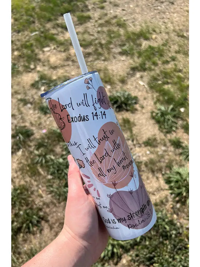 Christian Quotes Glass Tumbler