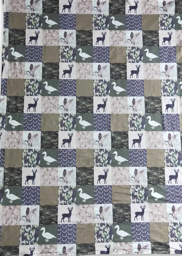 Baby/Toddler Deer and Duck Hunting Minky Blanket