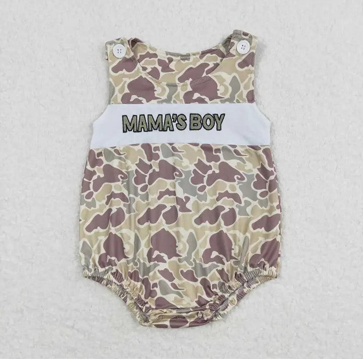 Baby/Toddler Boys Mama's Boy Camo Onesies